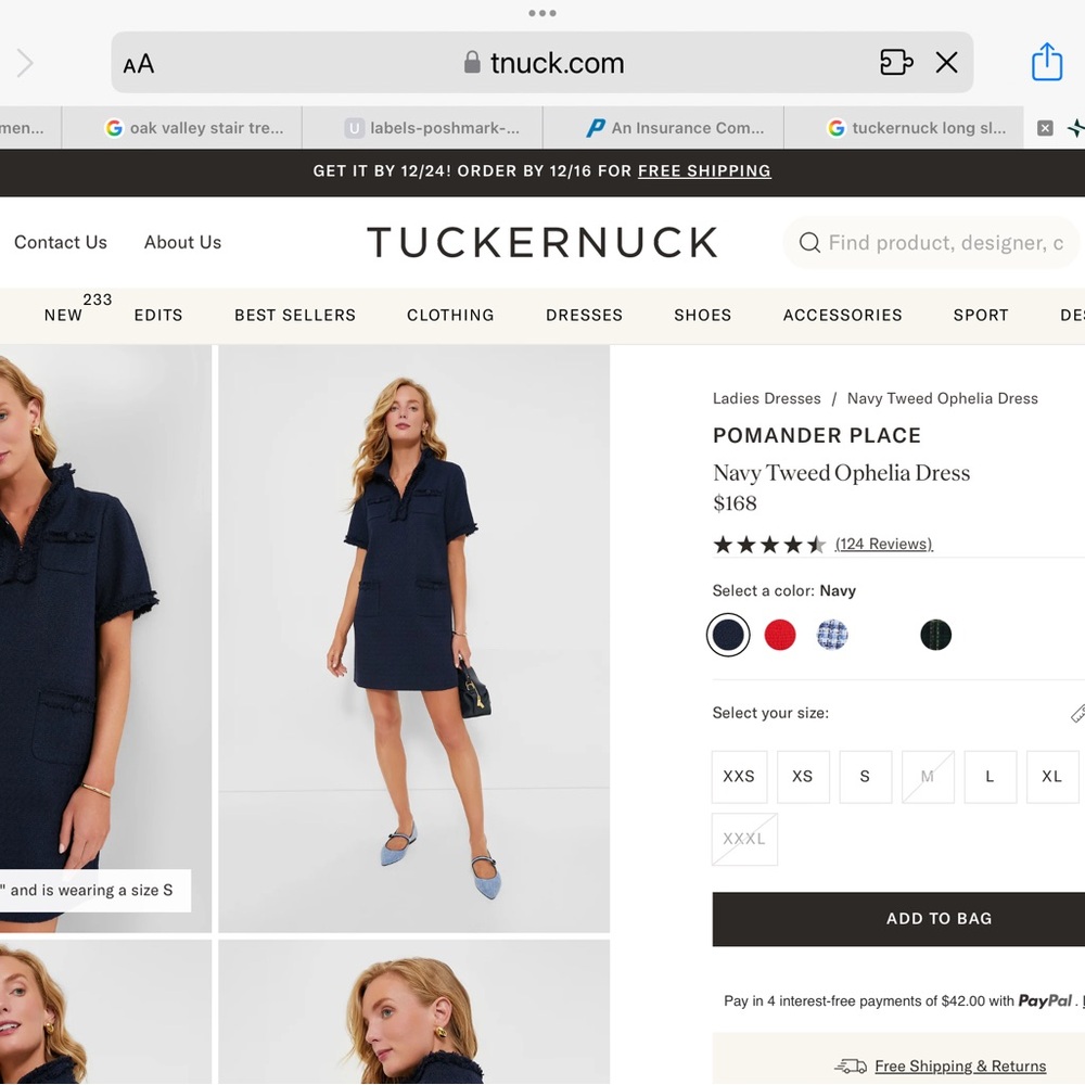 Pomander Place Classic Navy Dress